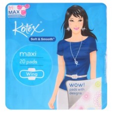 Kotex Soft & Smooth Wing Maxi 20Pads