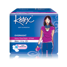Kotex Soft & Smooth Overnight Wing Heavy Flow 28cm 16Pads